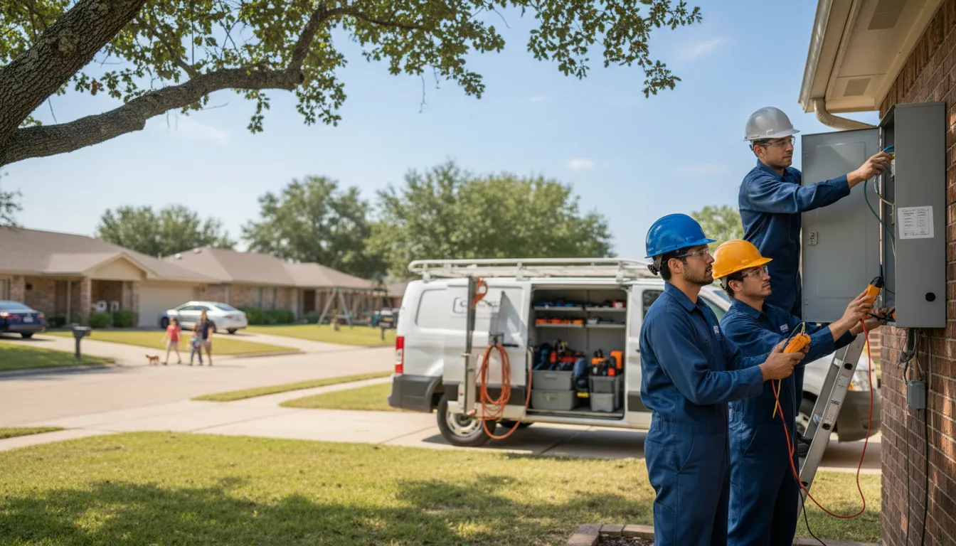 Certified electrician providing emergency electrical services in Cushing, OK